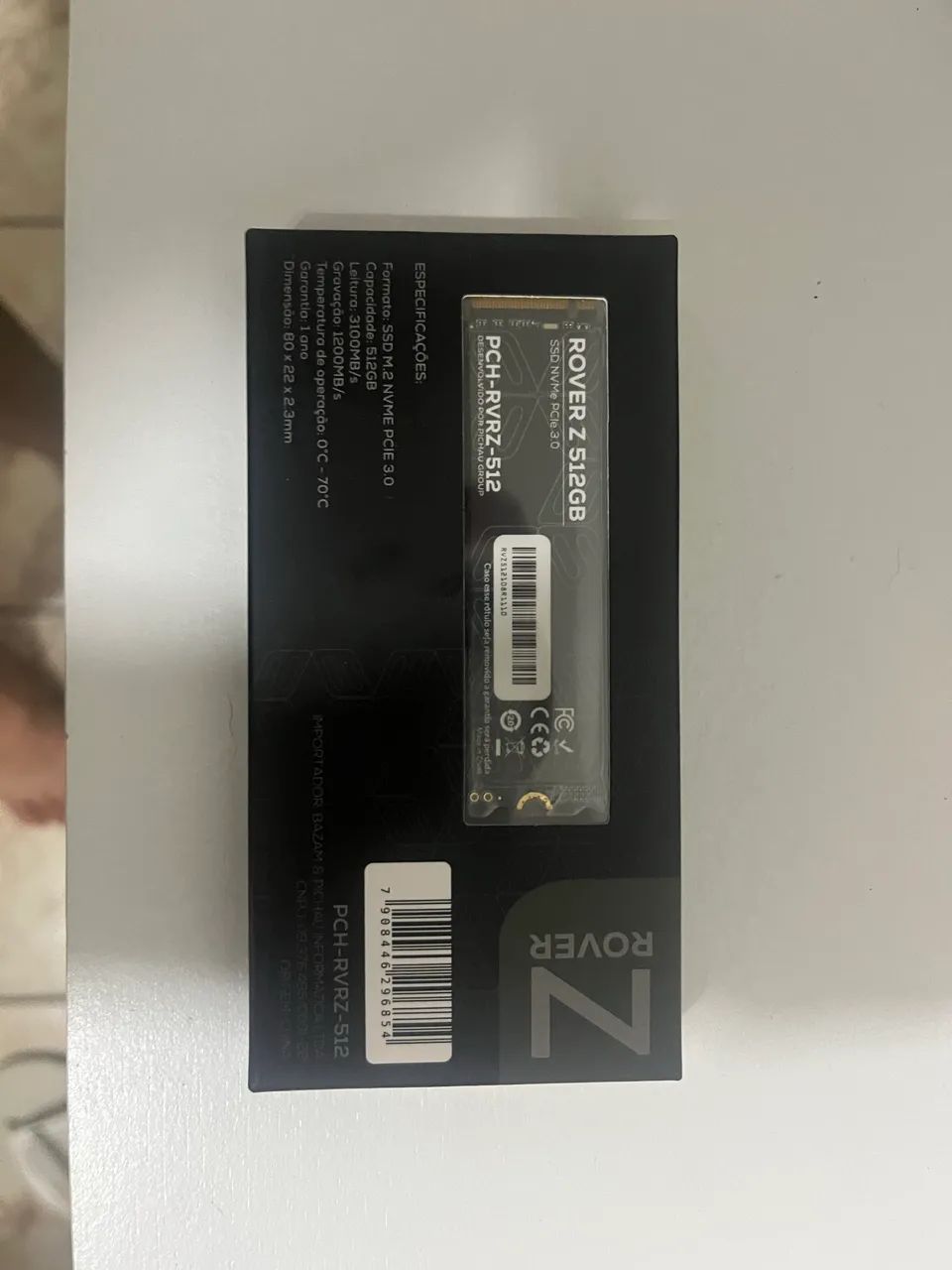 SSD NVMe Rover Z 512GB PCIe 3.0 - NOVO LACRADO - Foto 4