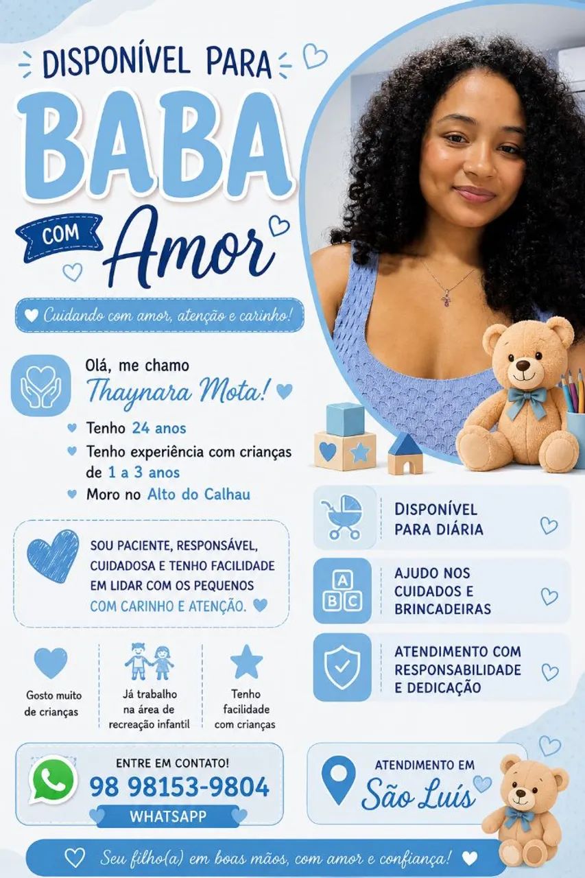 Vaga de babá 