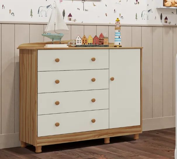 Comoda Infantil Elo Porta Lisa 100% MDF (Nova) - Foto 2