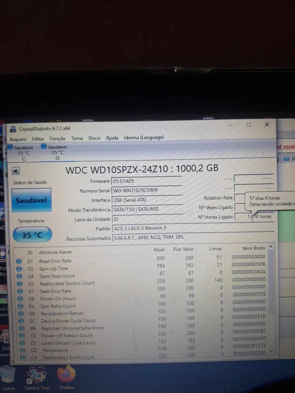HD 1TB Notebook WesternDigital Blue PC Hard Drive - Foto 2