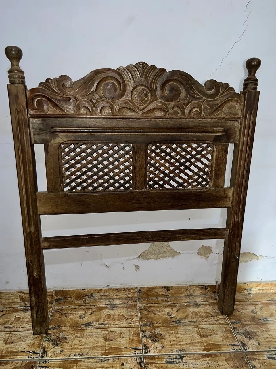Cama de Solteiro em Madeira Maciça (Sucupira) - Estilo Rústico/Colonial - Foto 2