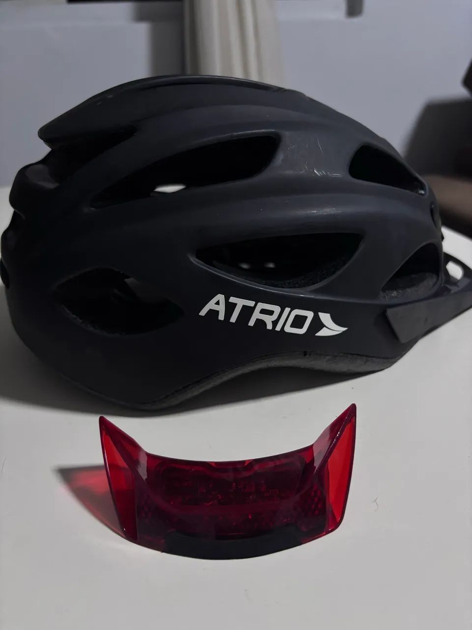 Capacete Bike Atrio MTB 2.0 Preto Com Led Traseiro  - Foto 5