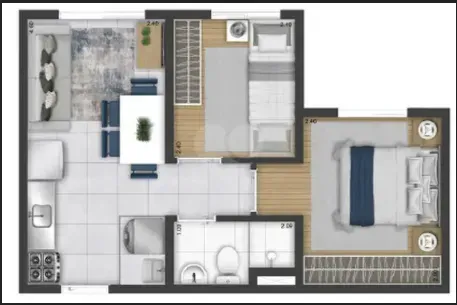 PLANTA 32m²