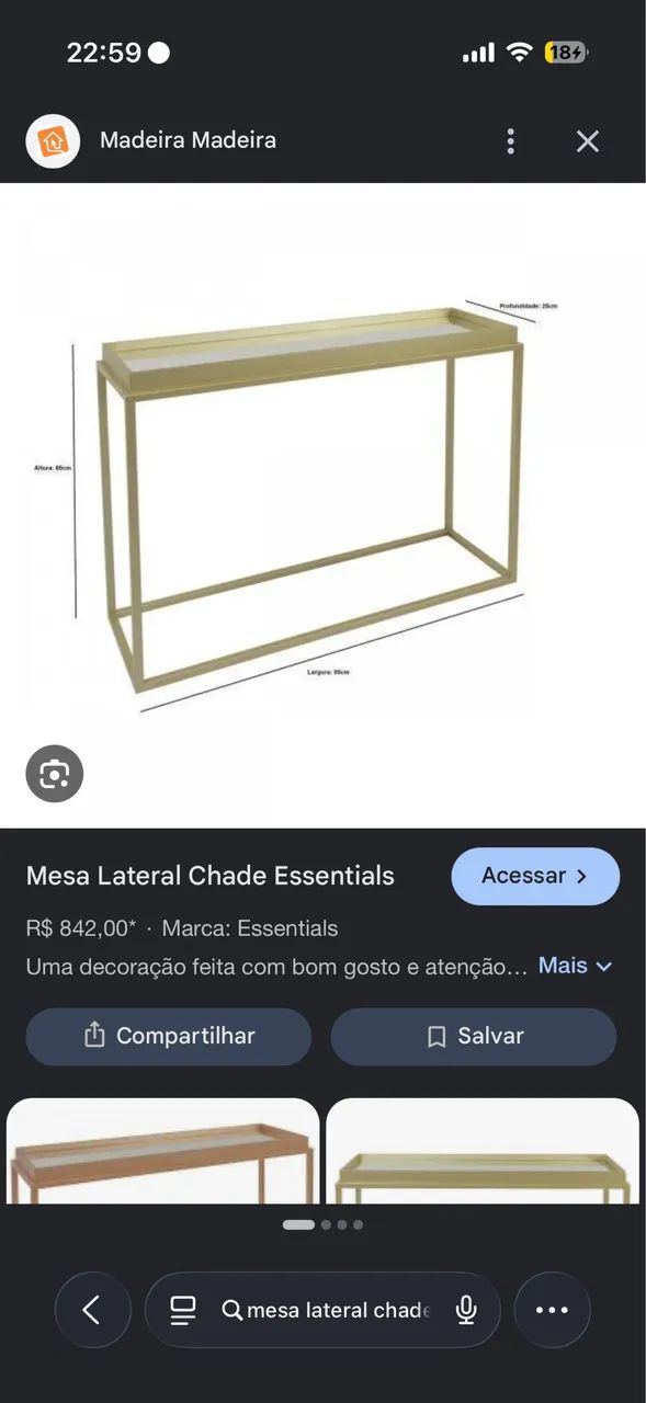 Mesa lateral espelhada - Foto 4