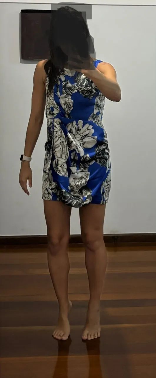  Vestido de Seda Estampado - Elegância e Sofisticação  - Foto 2