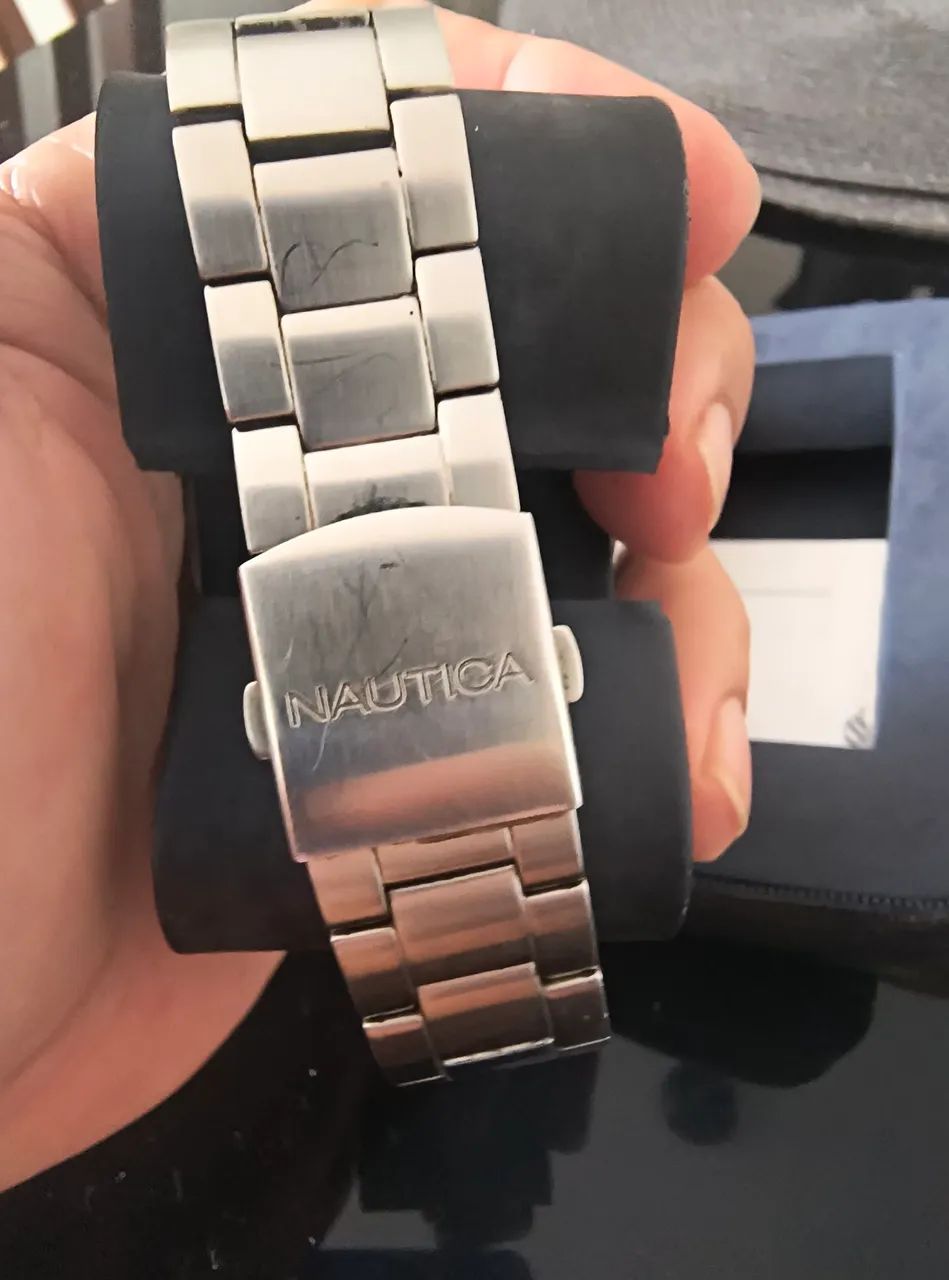 Relogio Náutica masculino multifuncional 48mm NAPP25005 - Foto 5