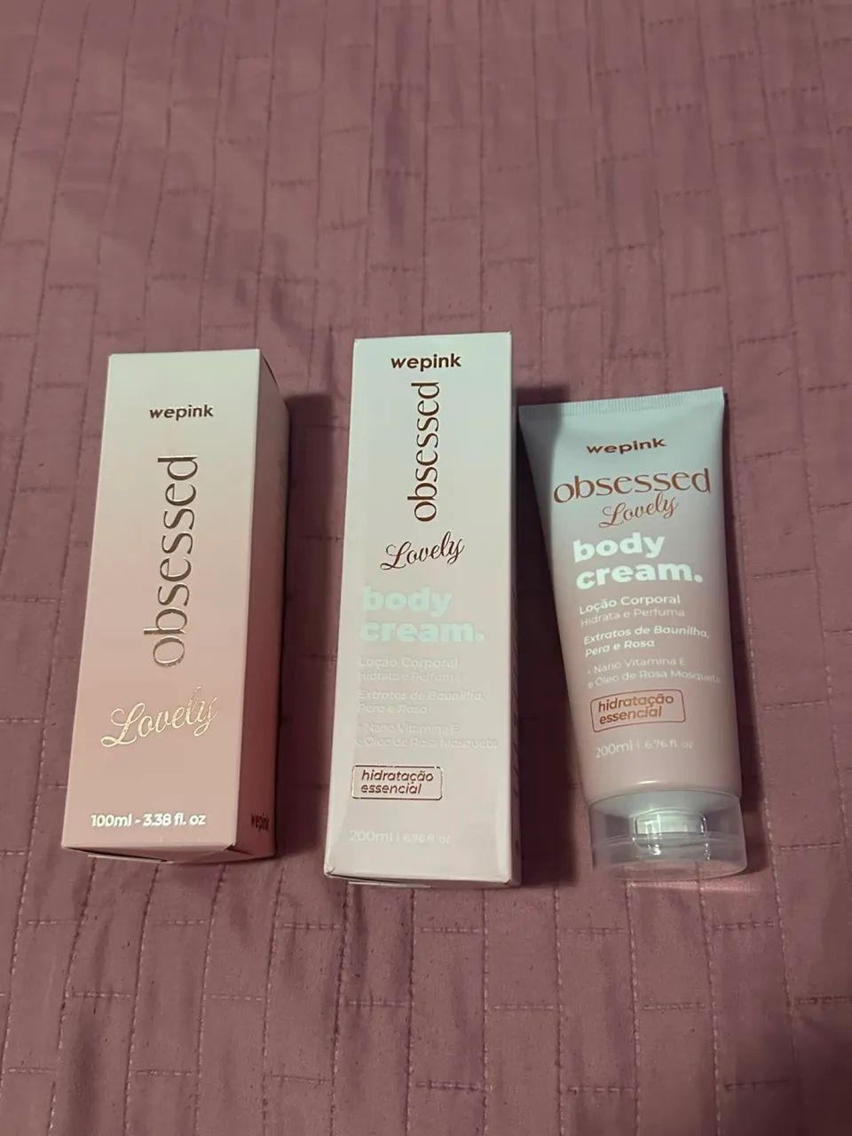 Kit Obsessed Lovely Wepink (Perfume, Body Splash e Body Cream) - Foto 3
