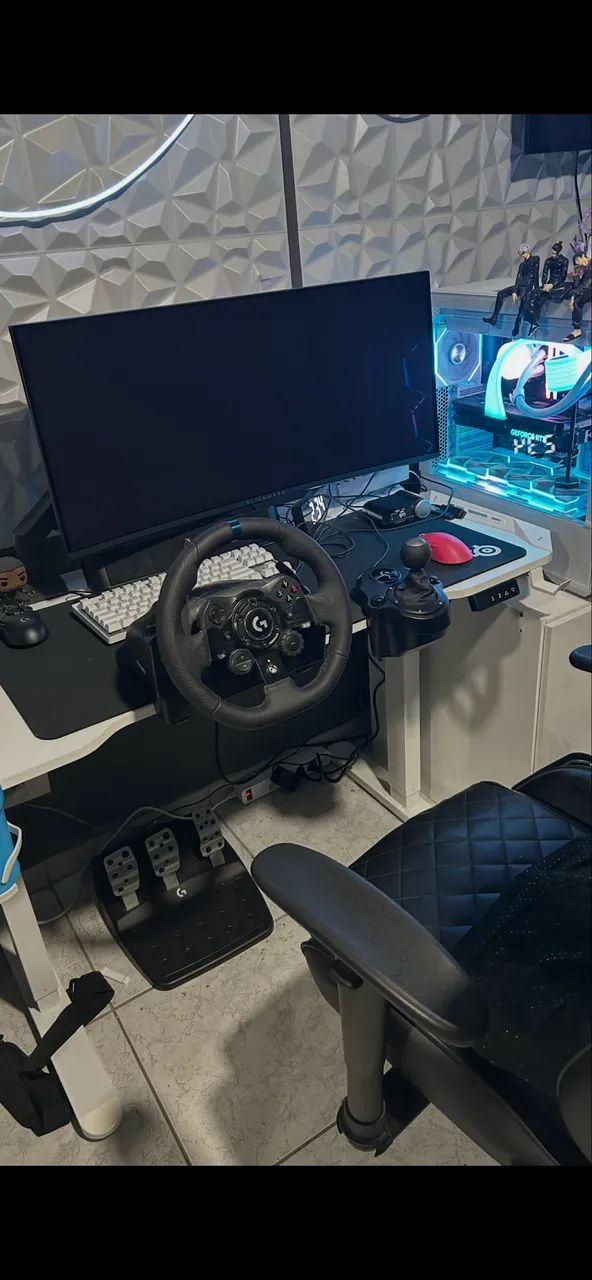 Volante Logitech G923 + câmbio Logitech 