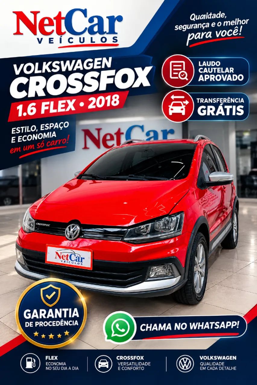 Volkswagen Crossfox CROSSFOX 1.6 T. Flex 16V 5p 2018