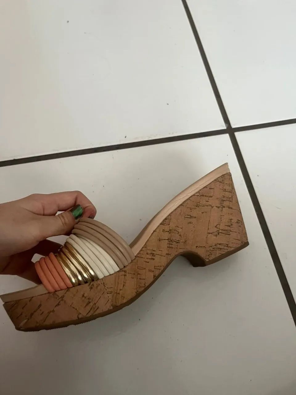 Tamanco Feminino Anabela Plataforma 