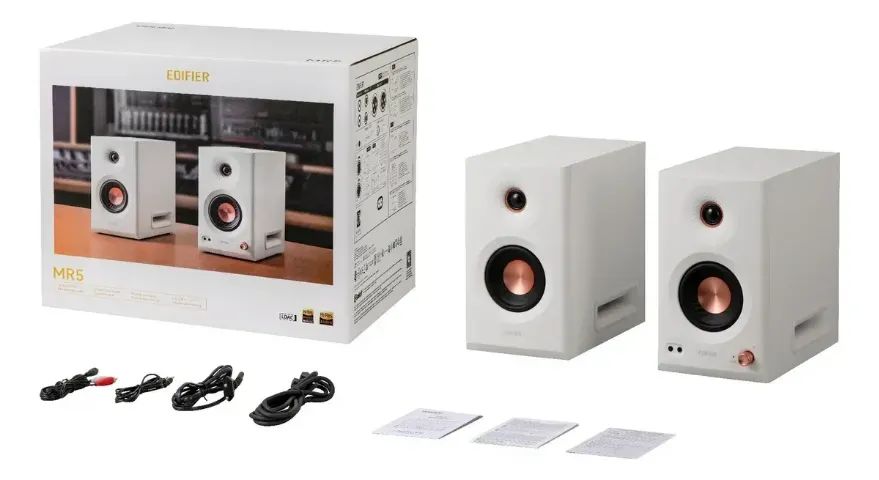 Monitores de Áudio Edifier Mr5 110w Rms 5 Branco - Foto 3