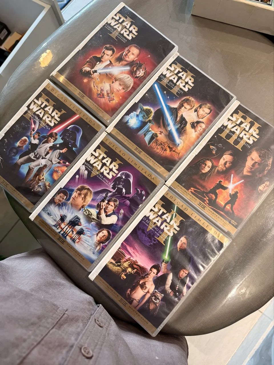 Star wars completo e jornada nas estrelas duas coleções 
