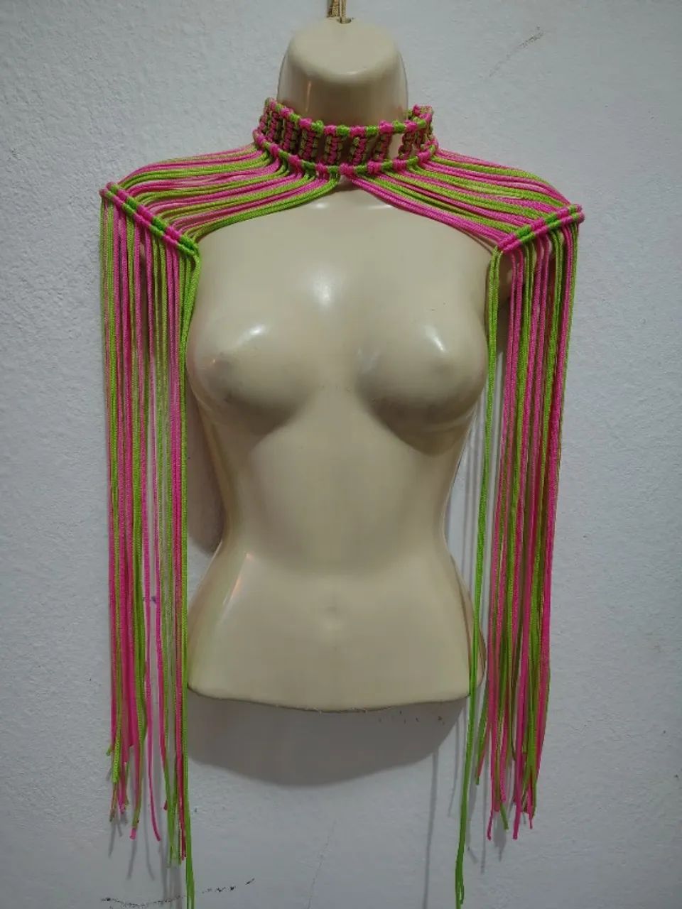 Ombreira verde e rosa