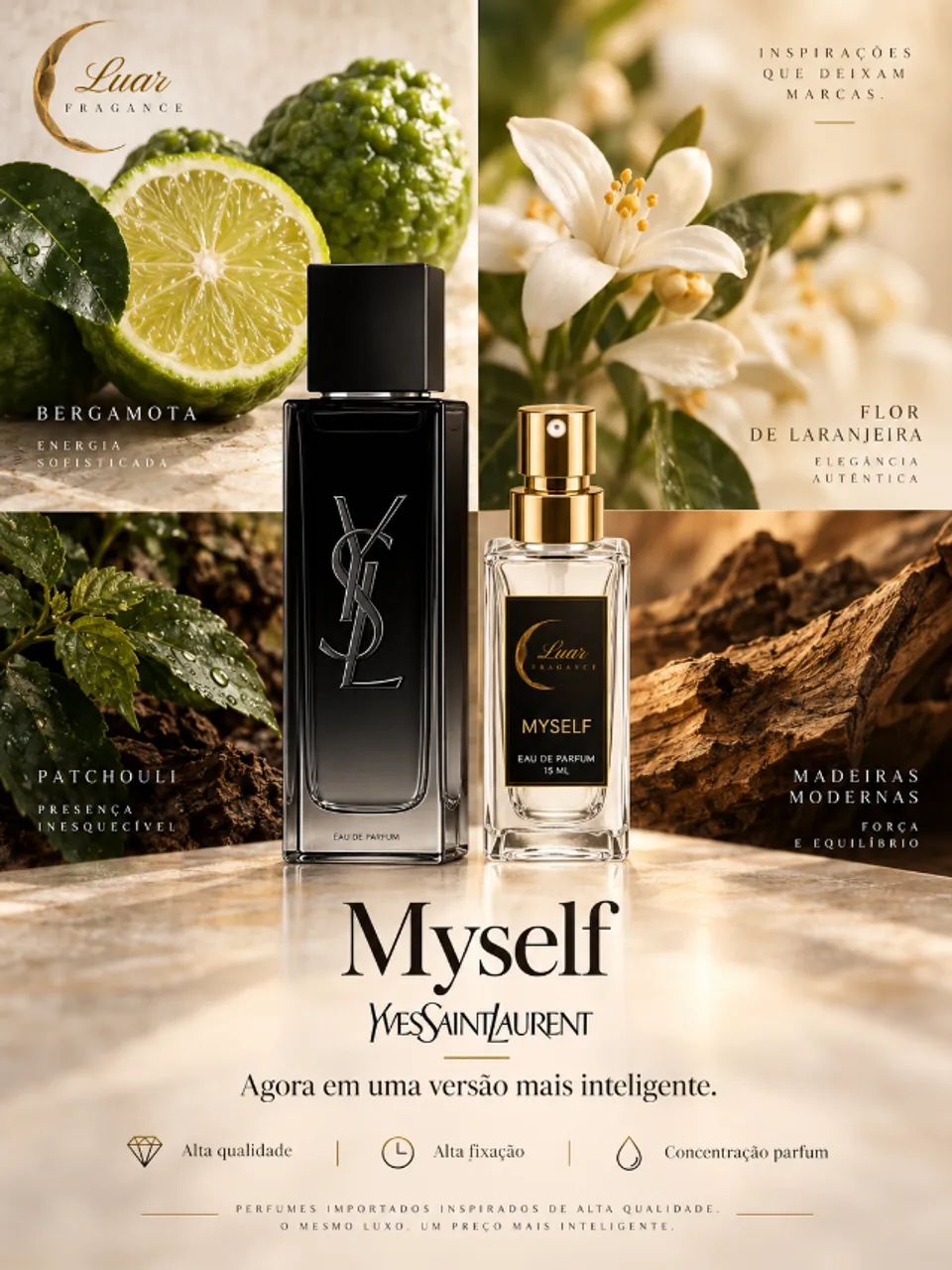 Perfume 15mL masculino | Alta Qualidade e Concentração Parfum - Foto 2