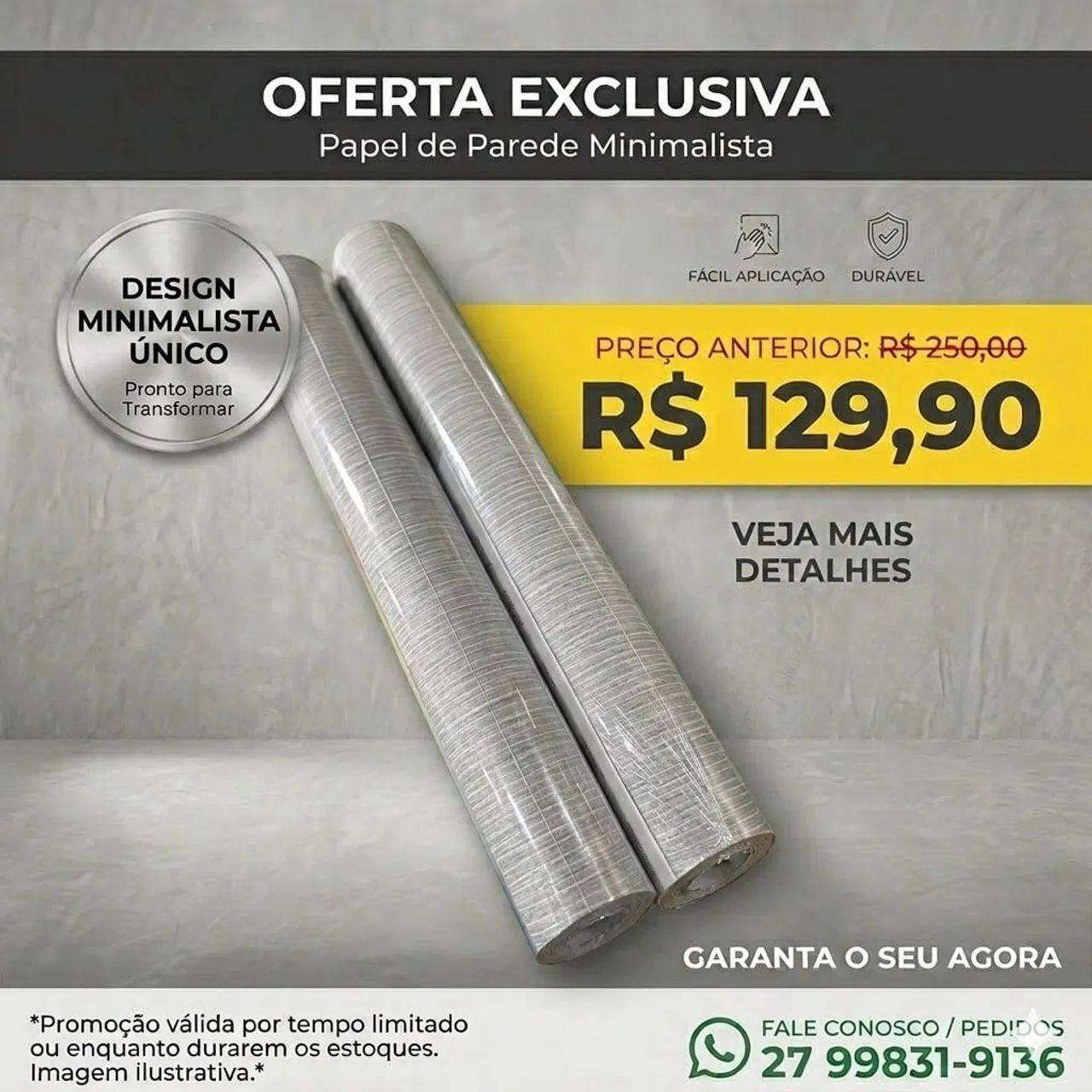 Papel de parede Premium diversos modelos 