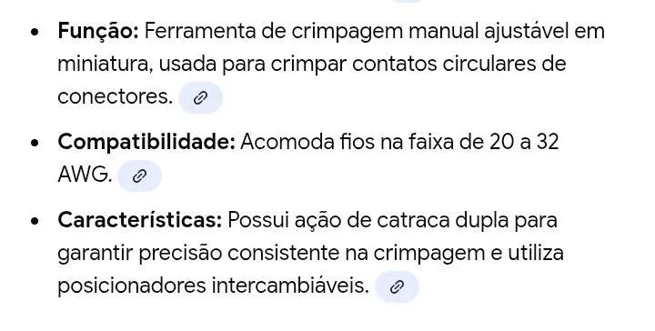 Alicate de crimpagem manual com catraca  - Foto 3