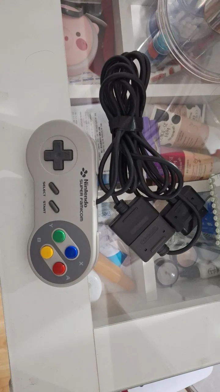 Controle/manete snes super nintendo original com extensor