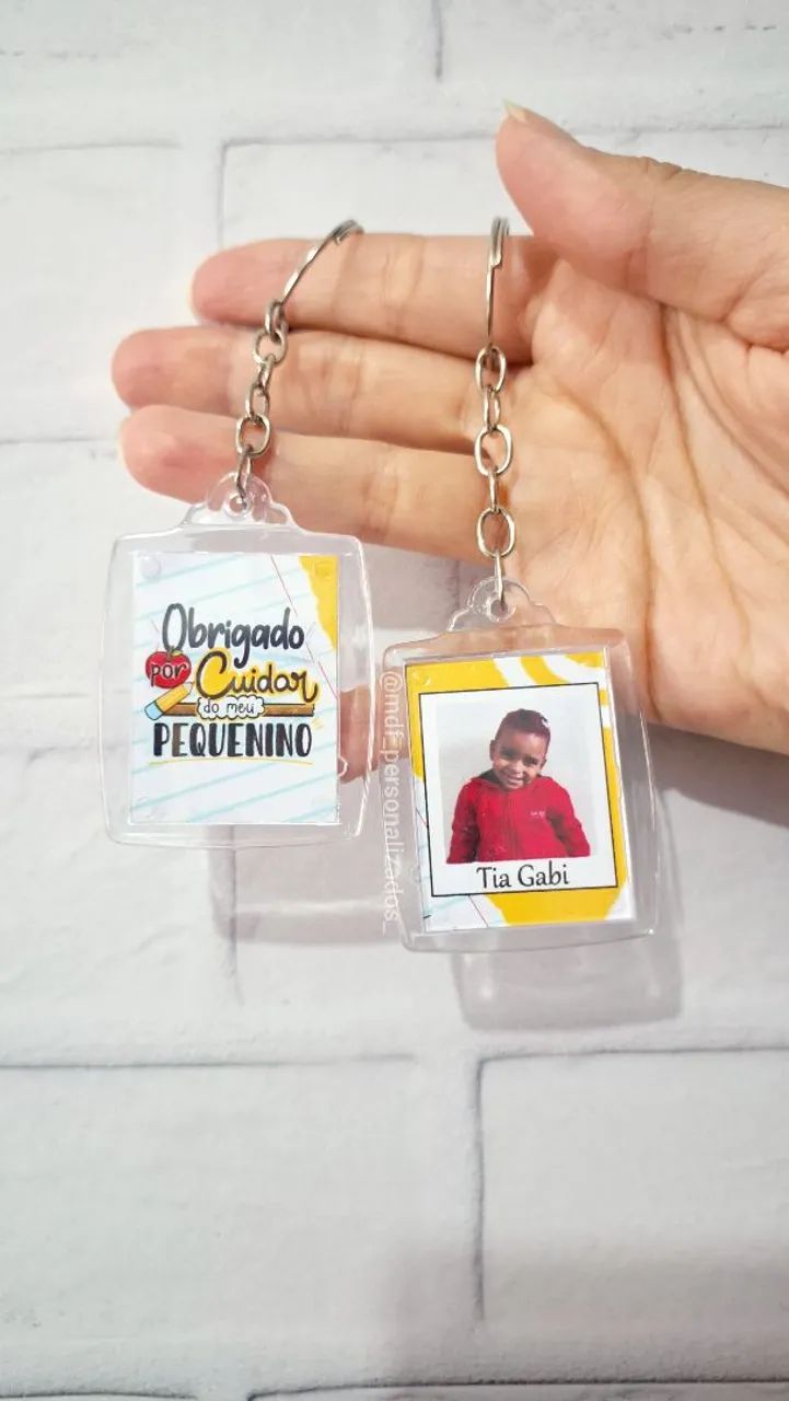 Chaveiro acrílico 3x4
