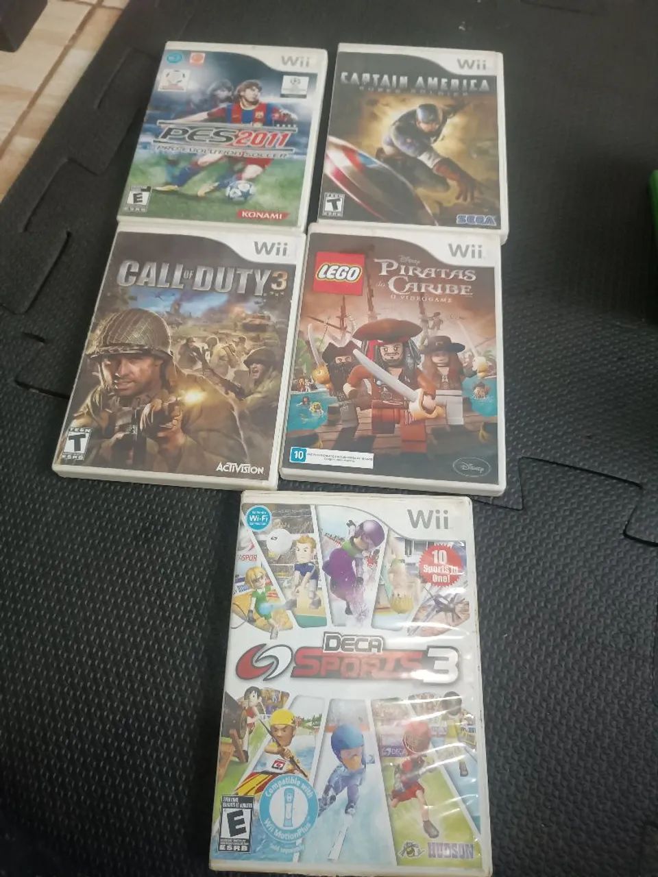 Lote jogos wii