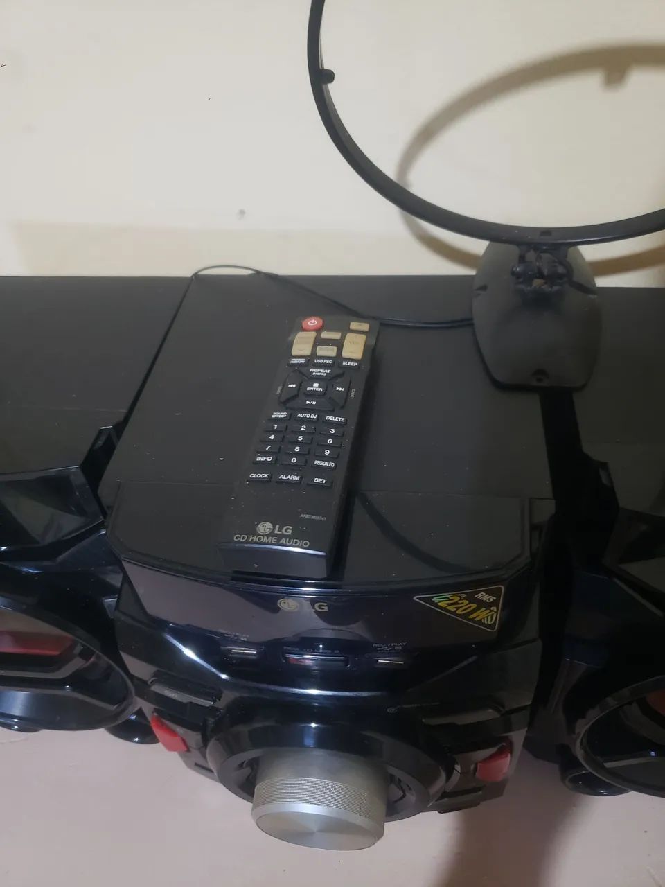 Mini system com Bluetooth e CD com controle original  - Foto 4