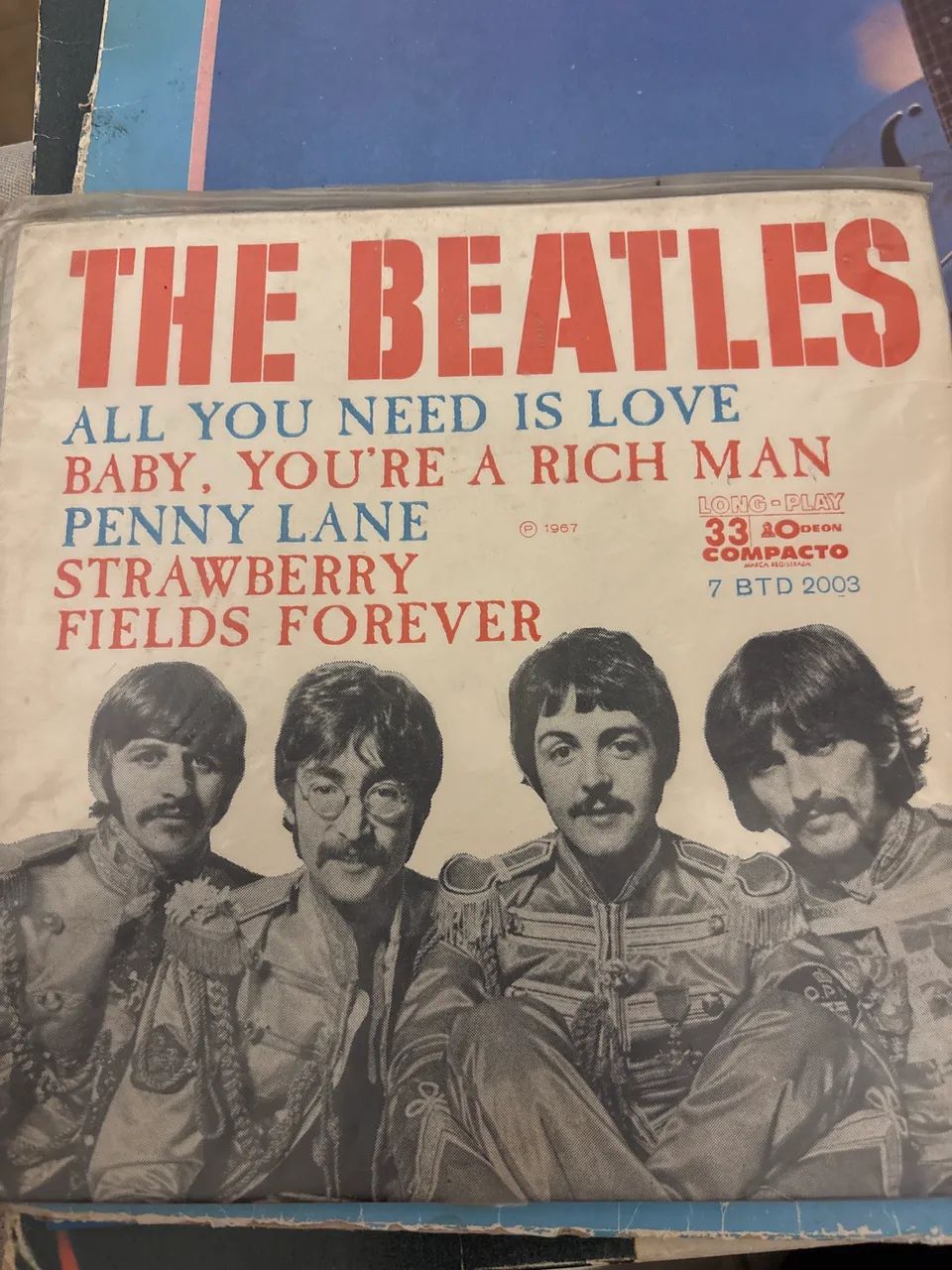 the beatles long play 33 compacto