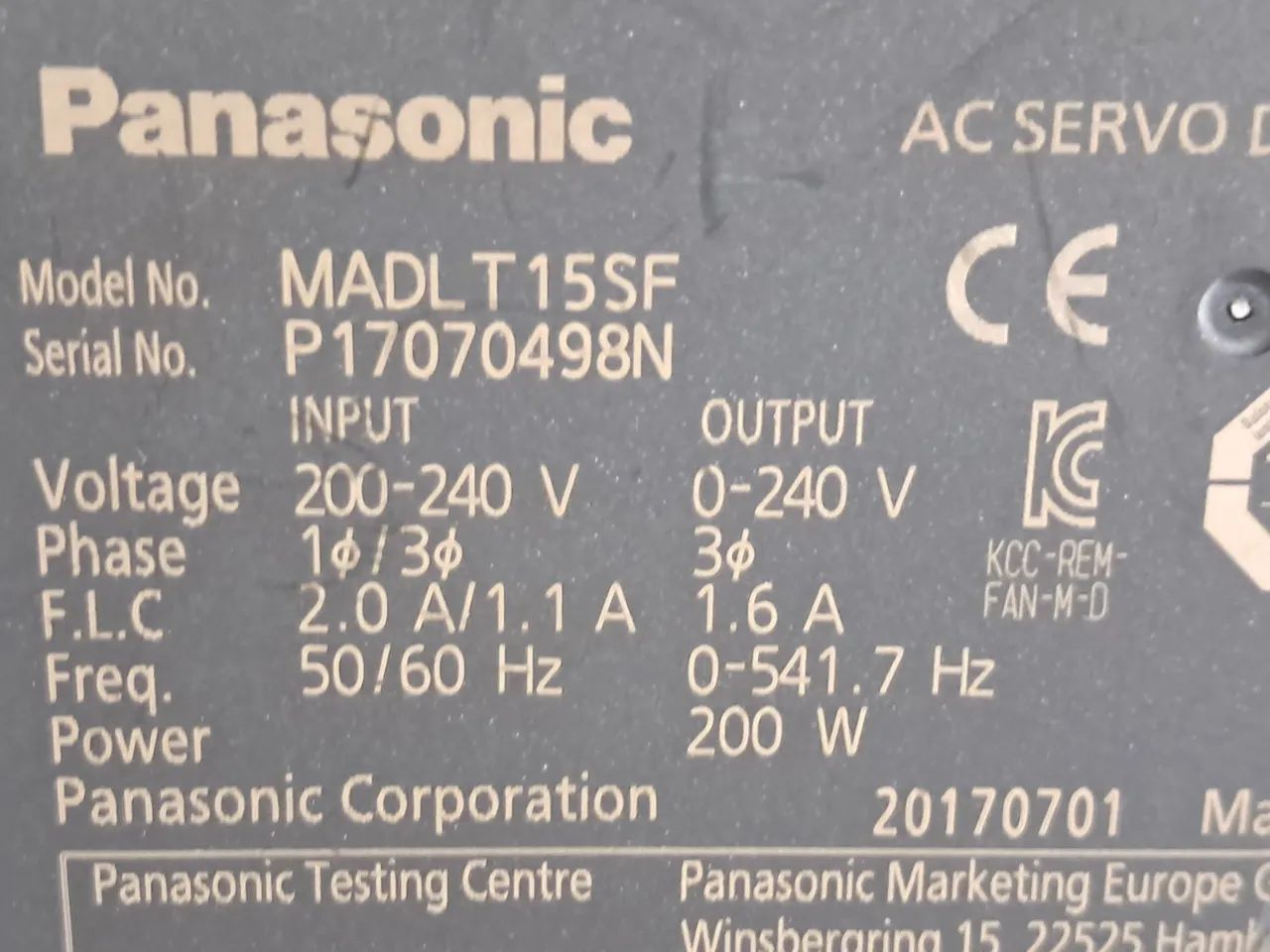 Kit servo motor Panasonic 200W - Foto 5
