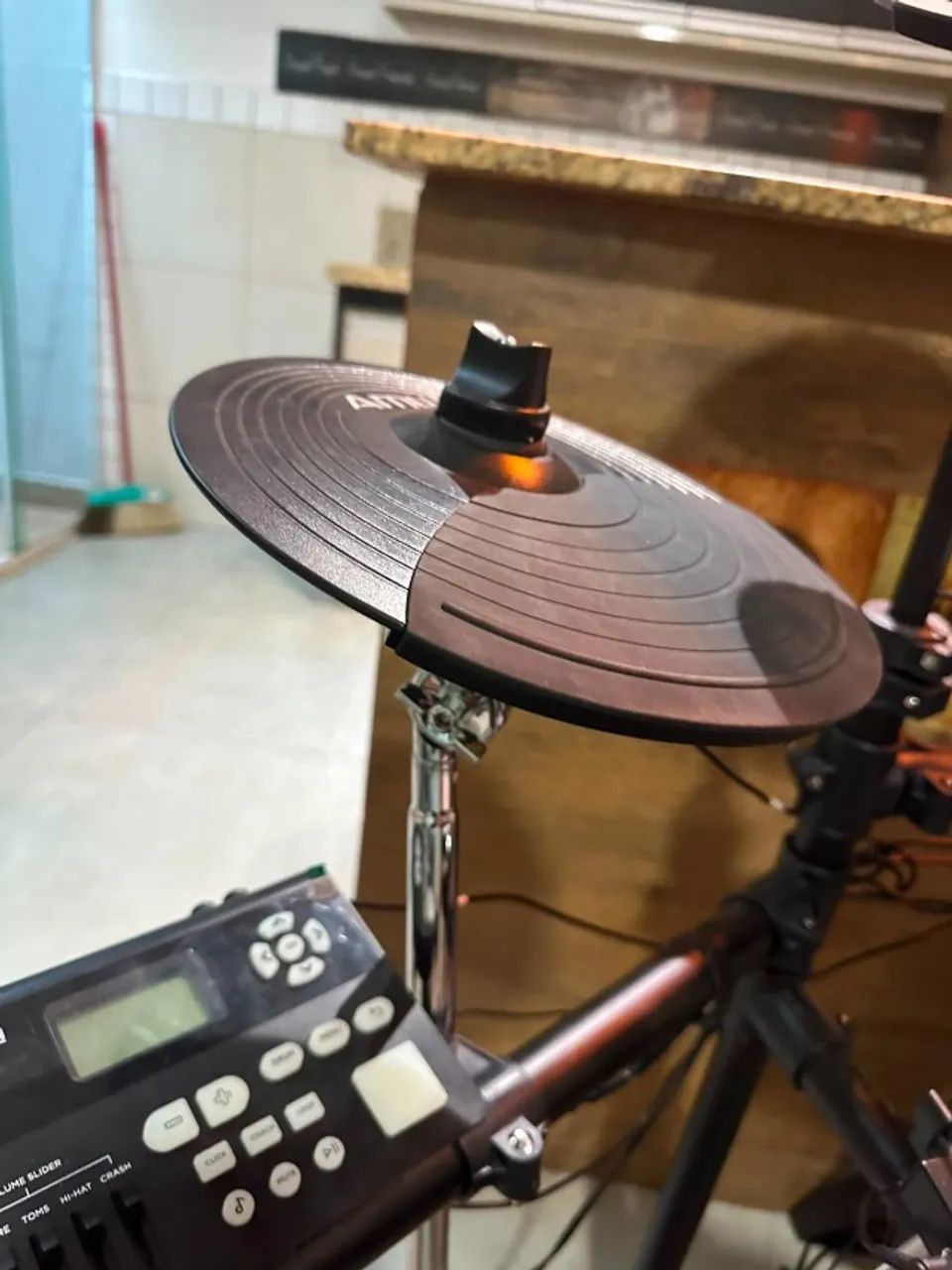 Bateria Eletrônica AMW ED6X Pro - Completa - Foto 5
