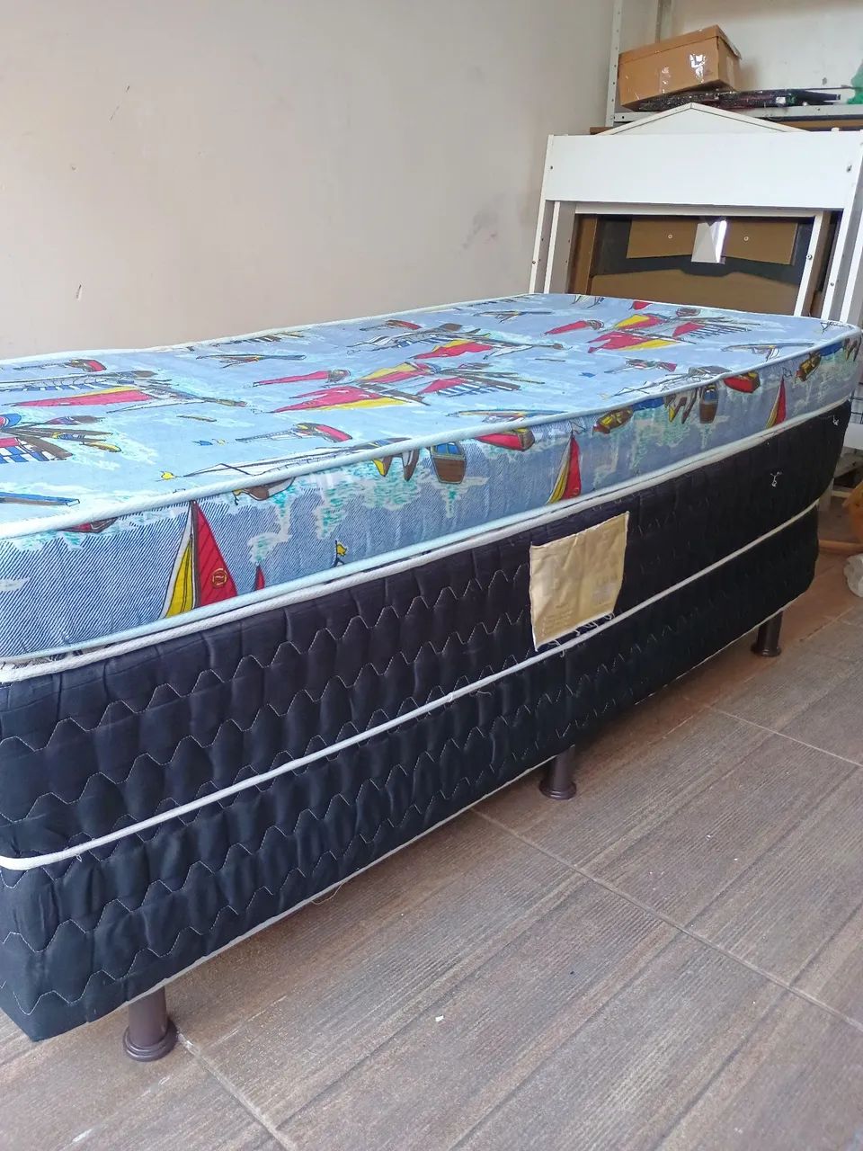 Cama box solteiro com colchão entrega  - Foto 2
