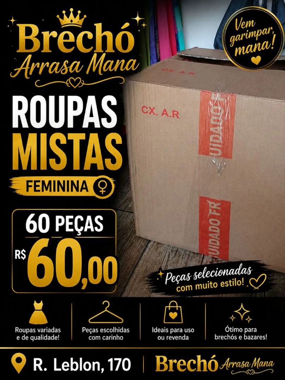 Lote roupas feminina 