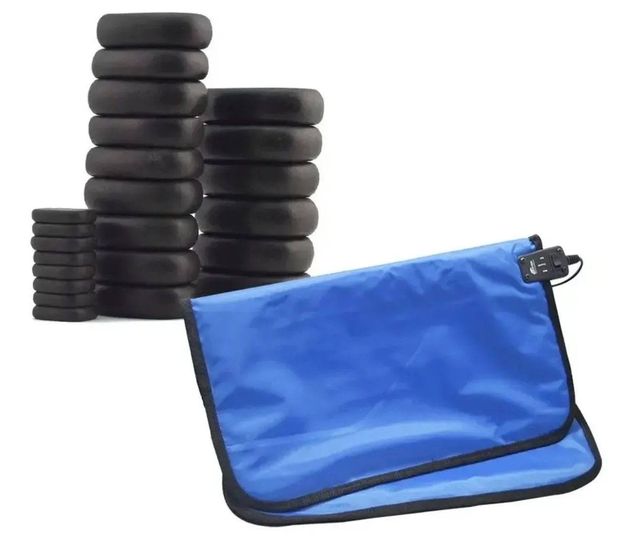 Kit bolsa térmica com pedras vulcânicas 