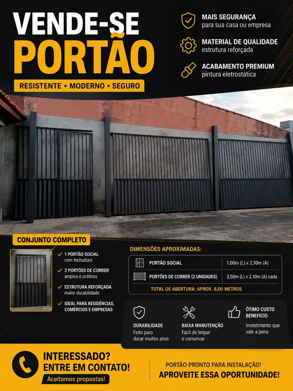 Portão moderno 