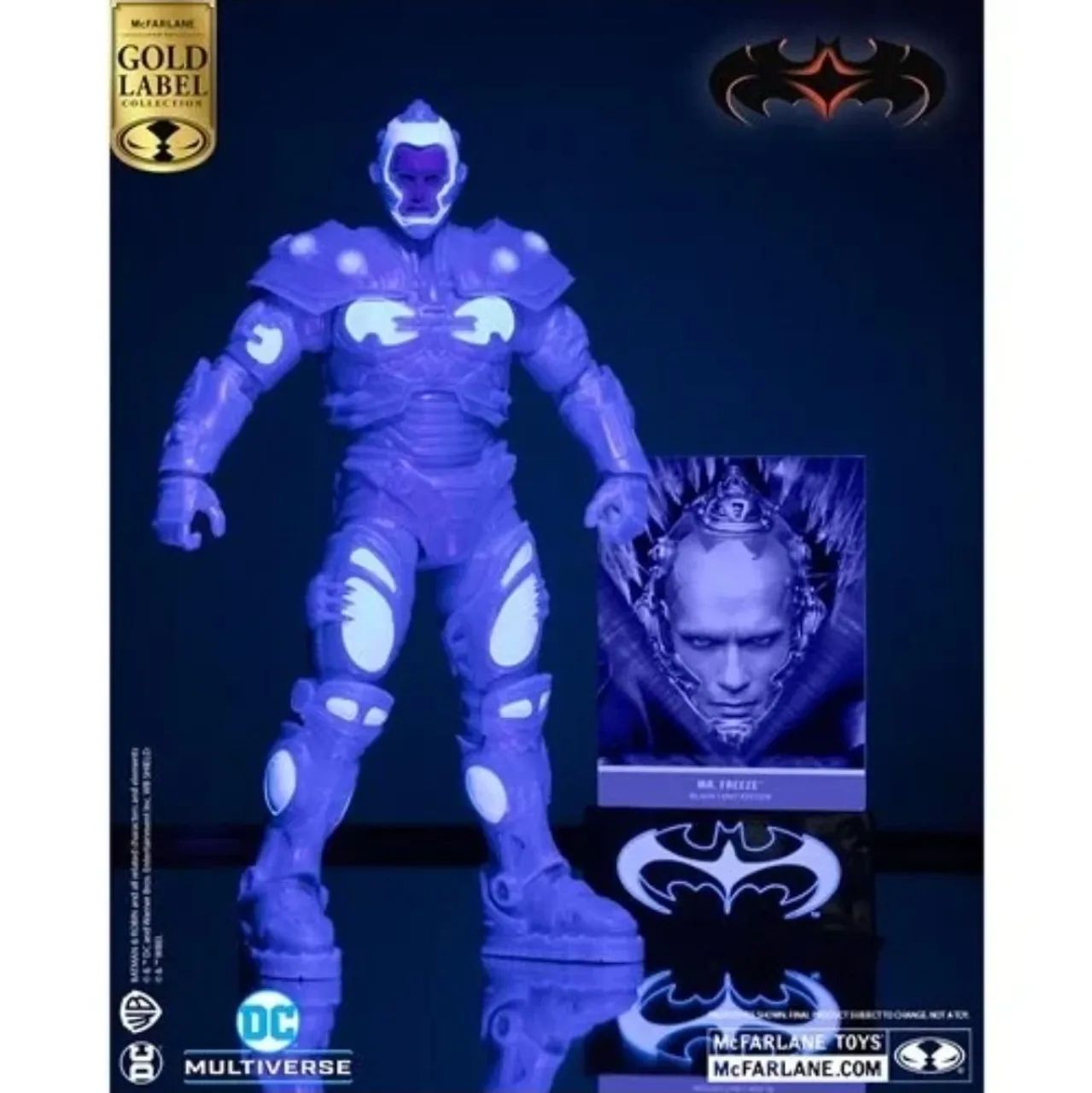 Boneco DC Multiverse Mcfarlane Toys Mr.Freeze Black Light - Foto 2
