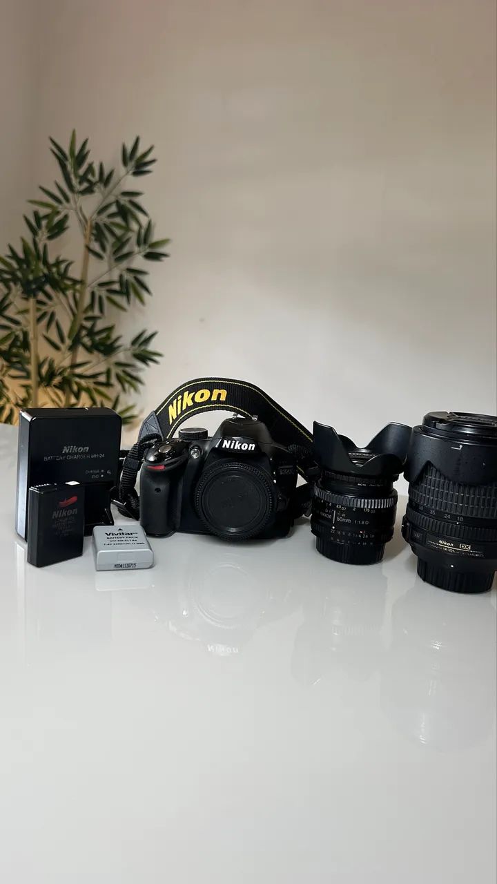 Câmera Nikon D3200 + Lentes - Foto 2