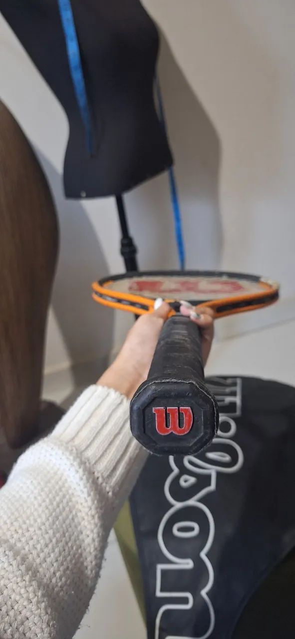 raquete de tênis wilson titanium soft shock 3 - Foto 5