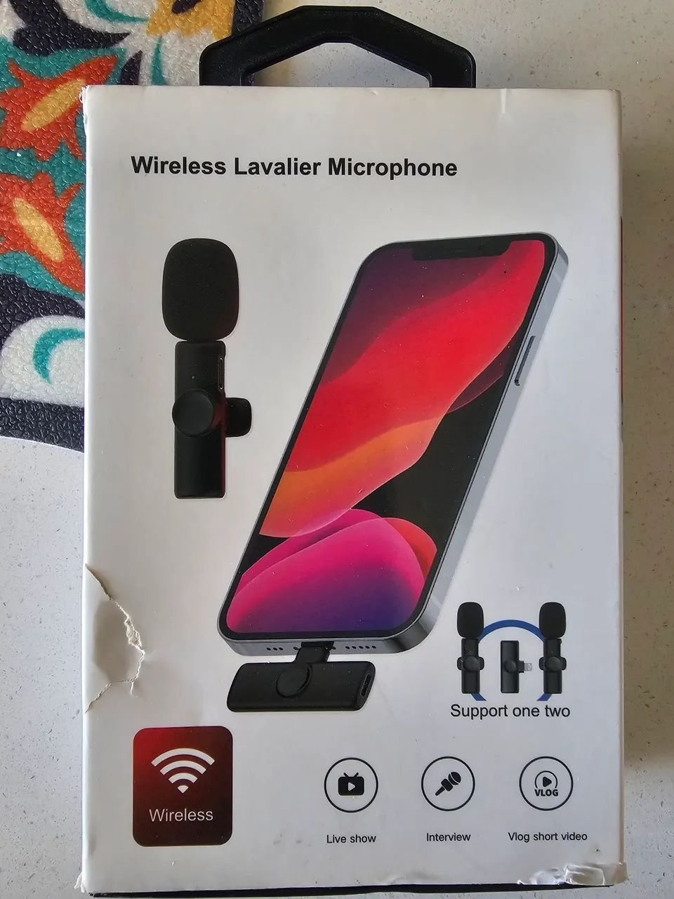 Microfone de lapela simples USB-C