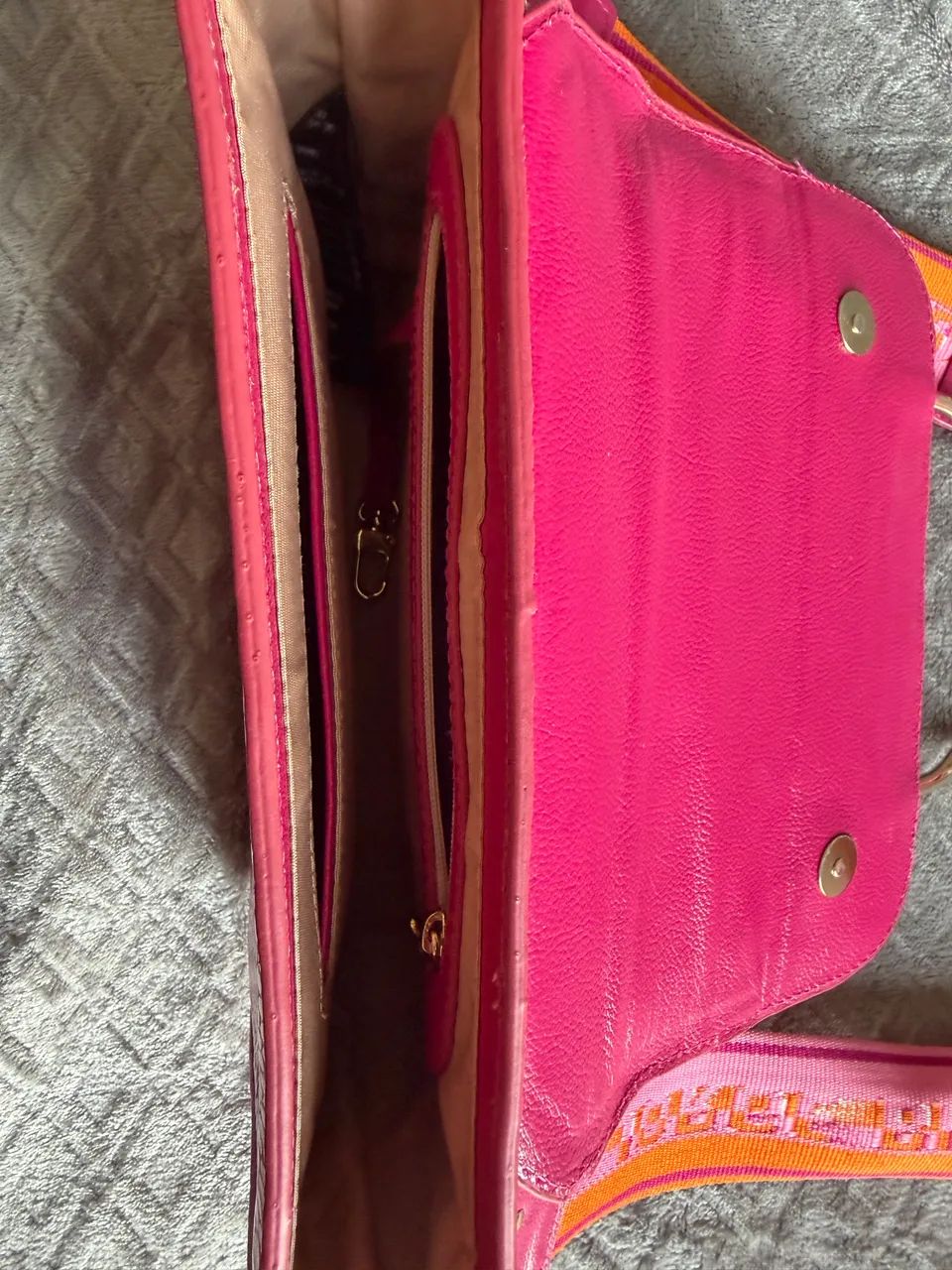 Bolsa Jorge Bischoff Couro - Rosa - Foto 4