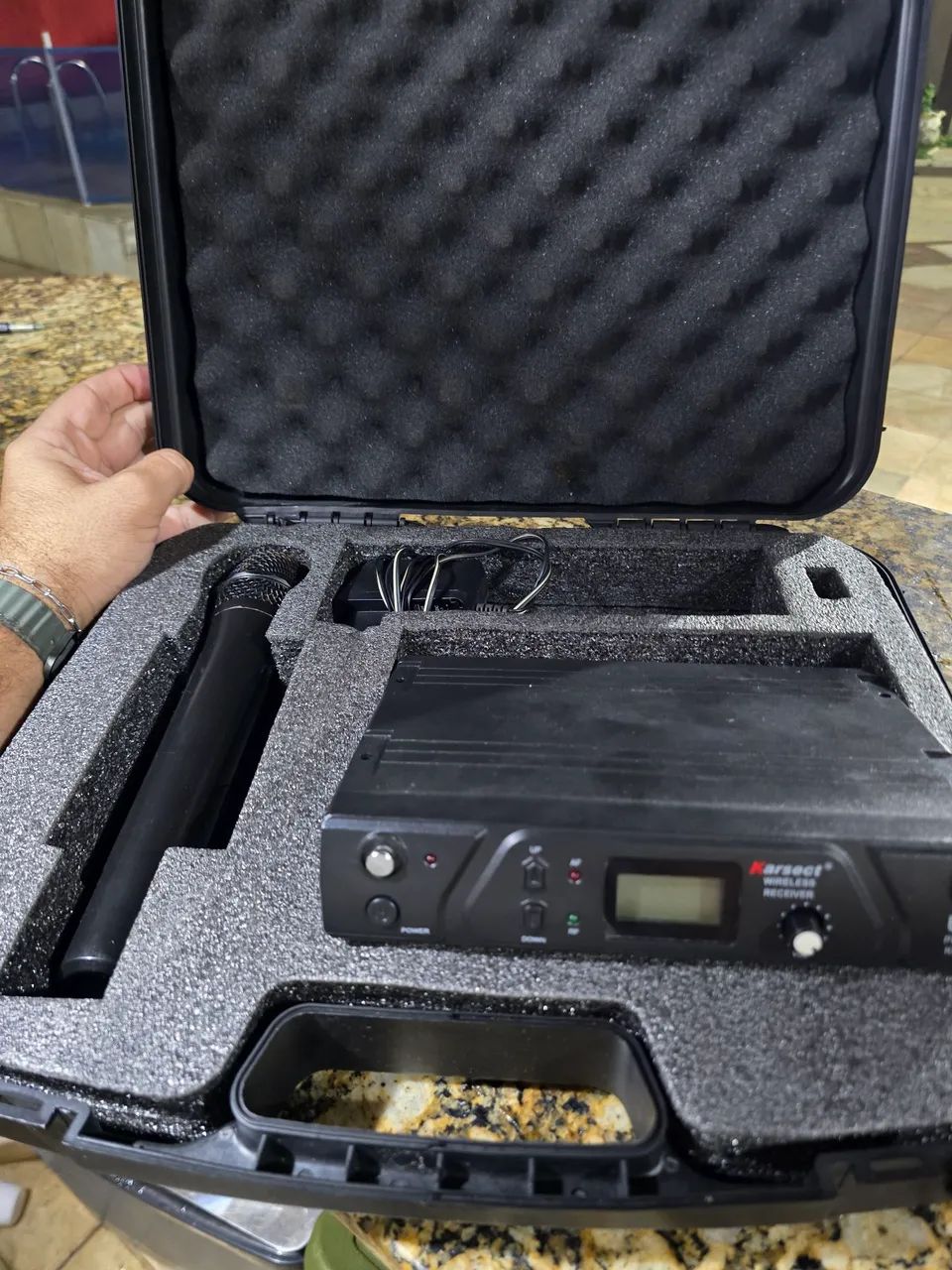 Microfone karsect kit com case