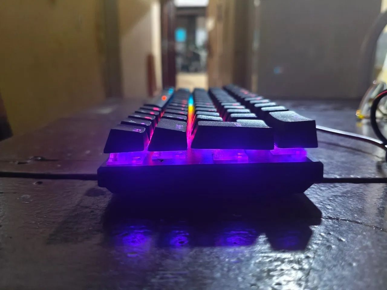 Teclado mecânico 60% Switch Blue  - Foto 3