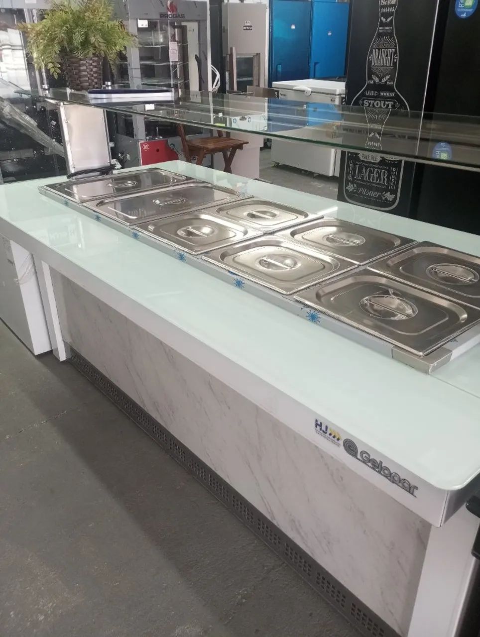NZ. Buffet refrigerado 2 metros Gelopar 