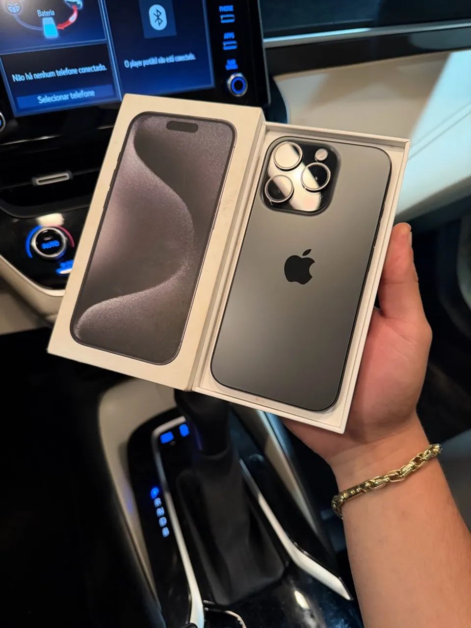 iPhone 15 Pro 128 GB com caixa impecável ! Aceito cartão - Foto 5