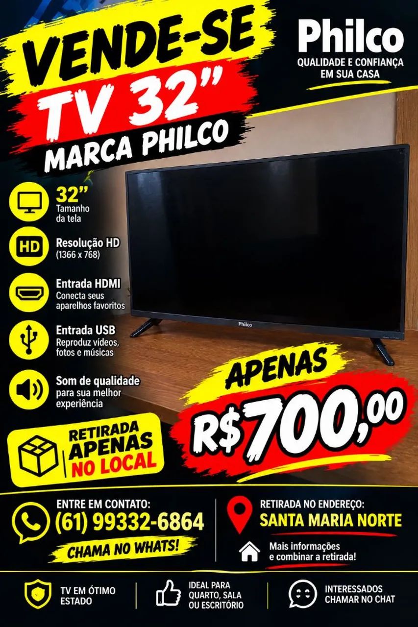 Tv 32 polegadas 