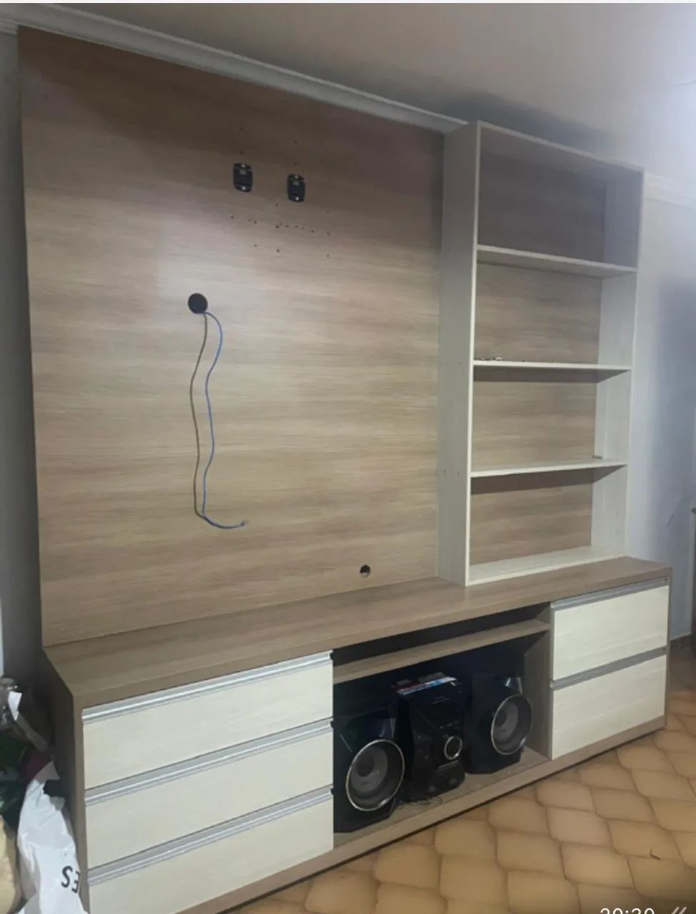 Vendi painel com rack  - Foto 3