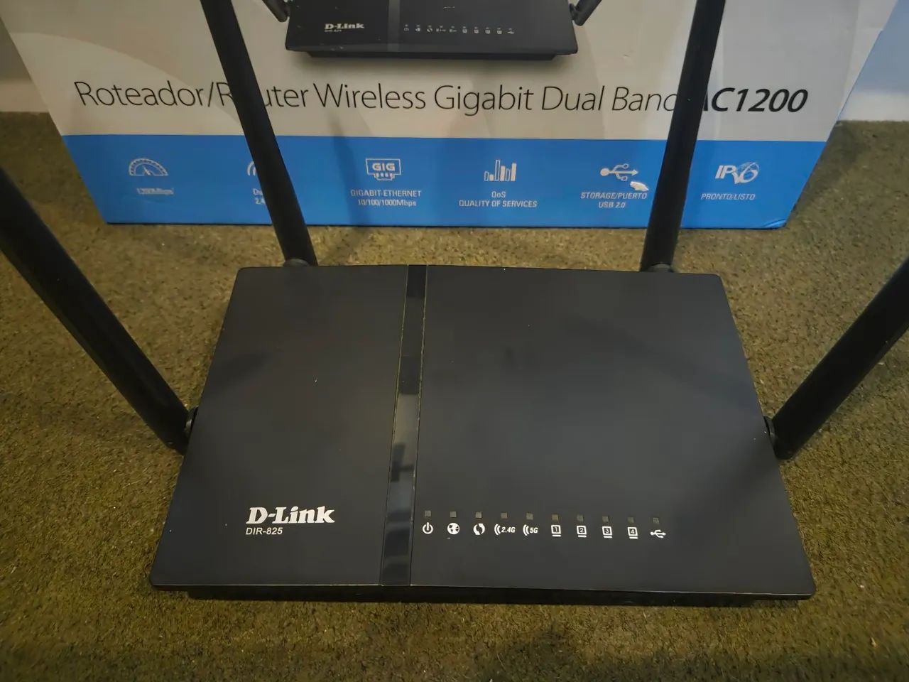 Roteador D-Link AC1200 DIR-825 Gigabit - Foto 2