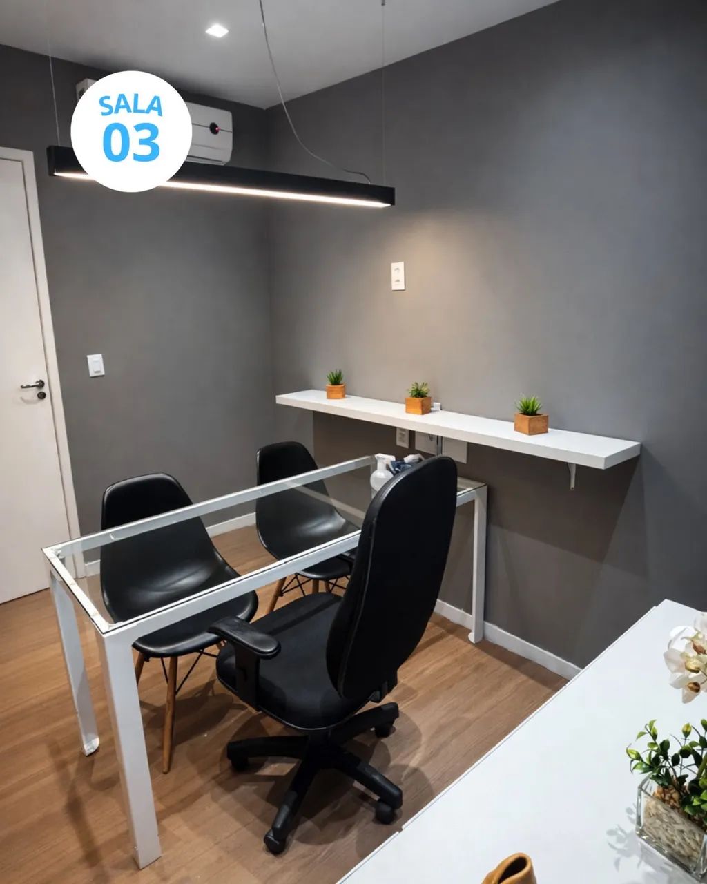 Consultório / Sala mobiliada no Ed. Horizonte jardins - Foto 6