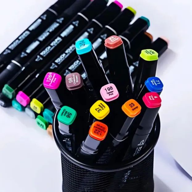 Promoção Conjunto Canetinhas 80 cores com ponta dupla - Foto 3