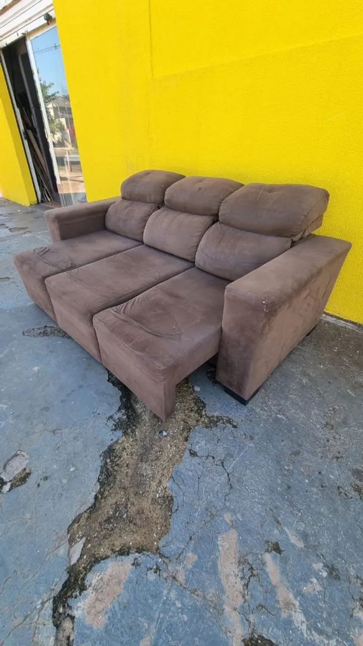 Sofa retrátil e reclinável bem pesado e confortável ((ENTREGO GRATIS)) - Foto 5