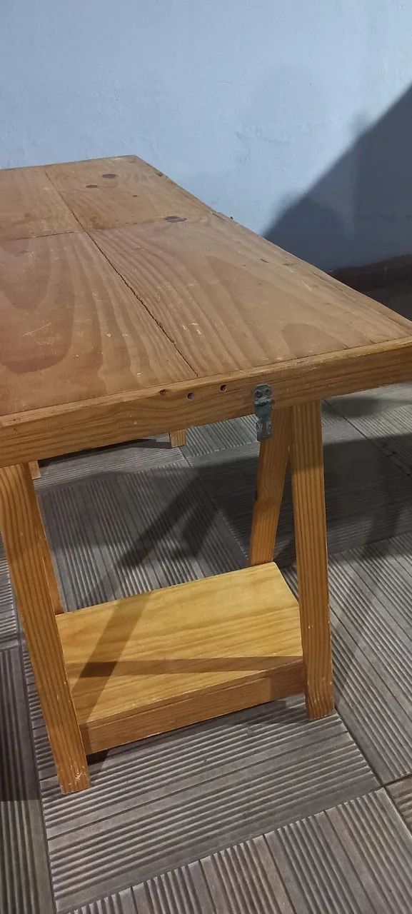 Mesa Maleta de Madeira  Pinus - Foto 4