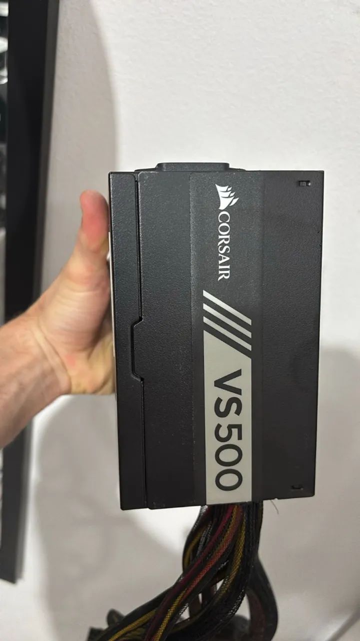 Fonte Corsair 500w VS500 80 Plus Bivolt Automatica