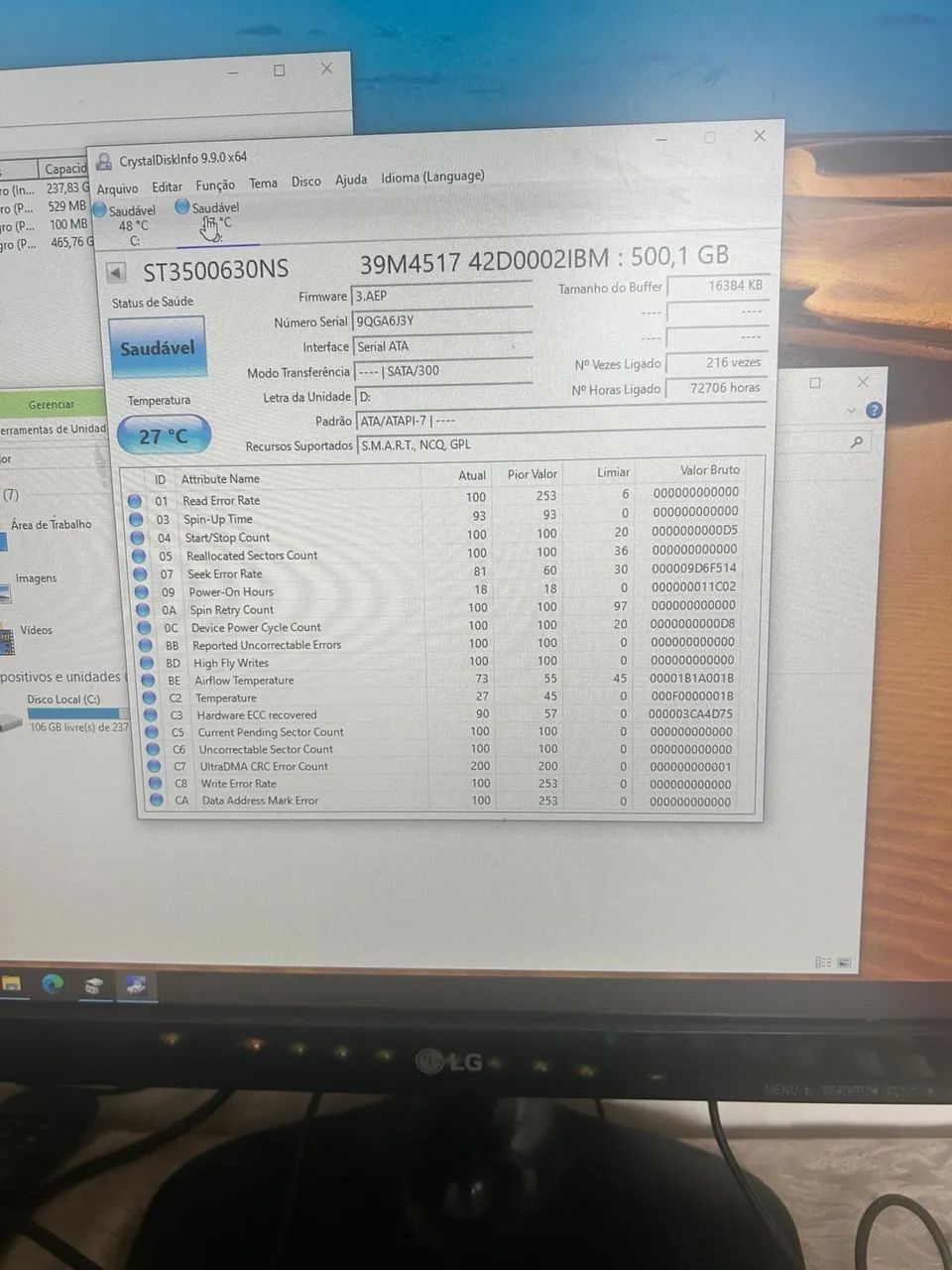 4 HDs IBM System X - Sata 500gb cada - Foto 4
