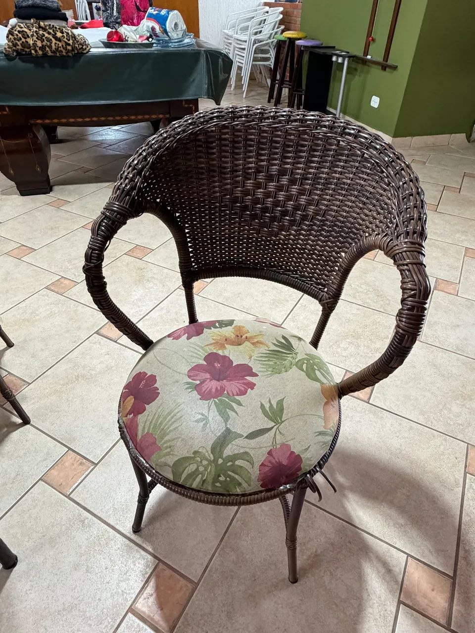 Mesa varanda + 4 cadeiras em rattan - Foto 5